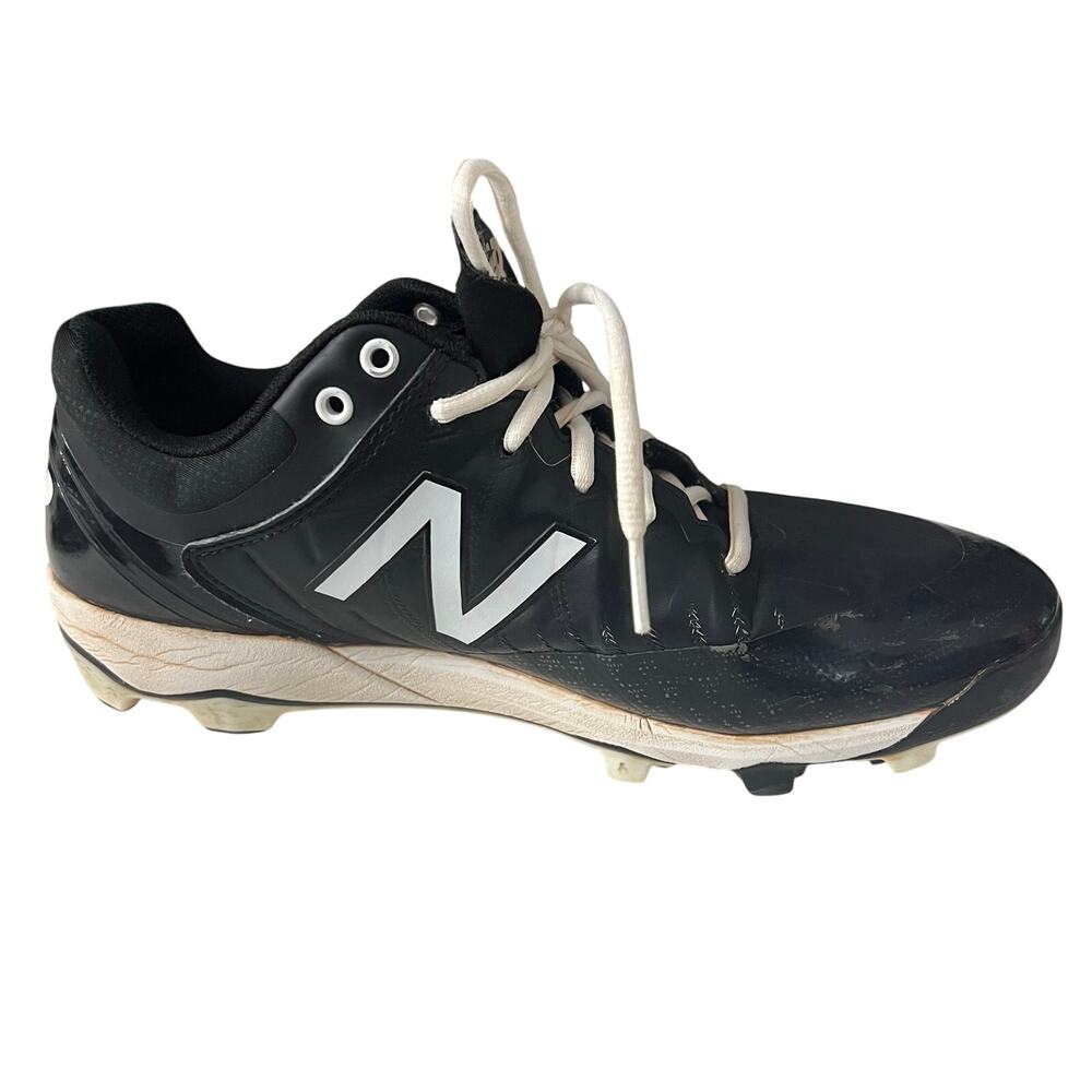 New Balance Revlite Mens Pl4040k5 Black/White Baseball Cleats Size 10.5